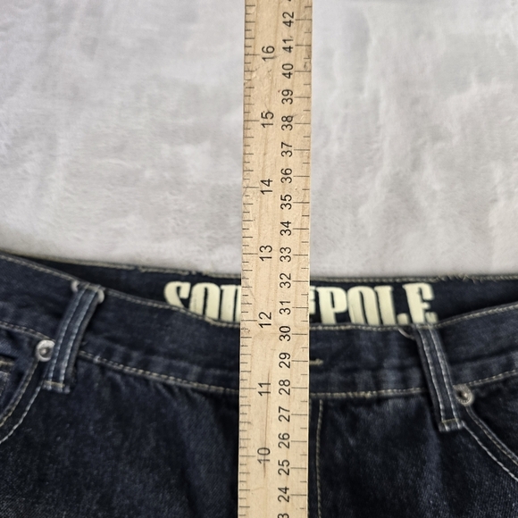 Southpole Jeans Mens 38x32 Blue Straight Hip Hop Streetwear Skater Denim Y2K - Picture 11 of 15